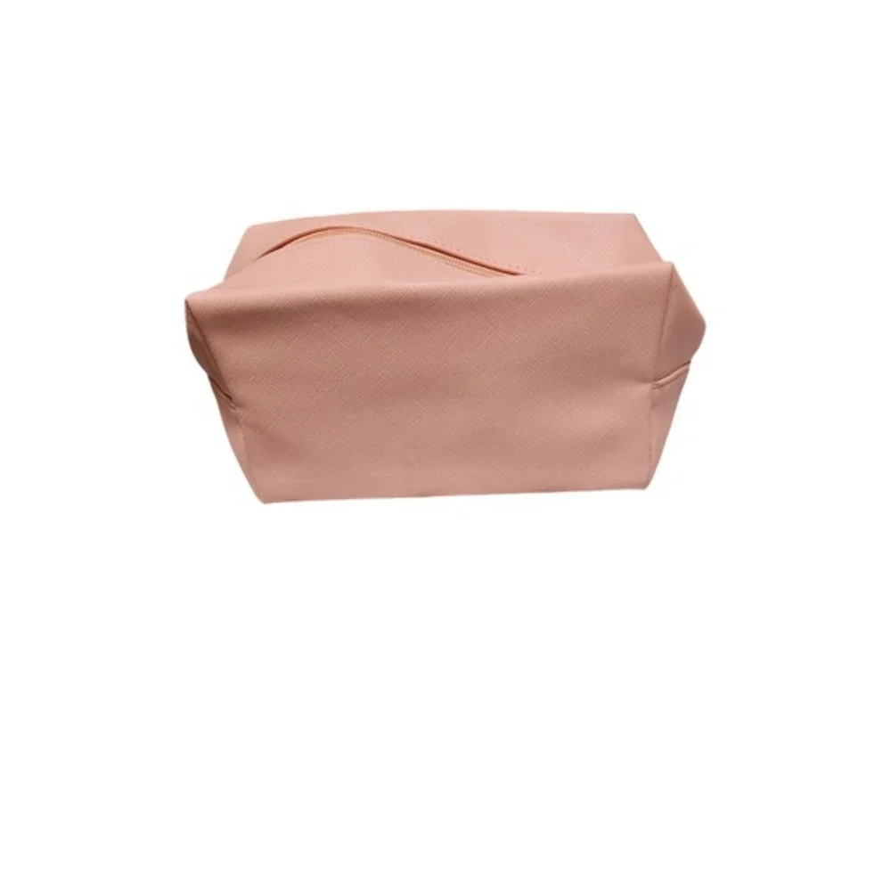 BeautiQ Pink Makeup Cosmetic Bag Travel Organizer Zip Closure‎